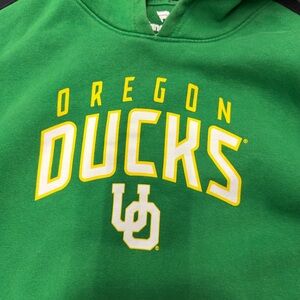 Fanatics Oregon Ducks Green Hoodie with Yellow and White Logo